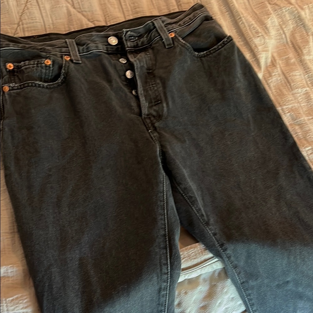 Levi’s 501’s Black Women’s High-Rise Button-Fly Jeans